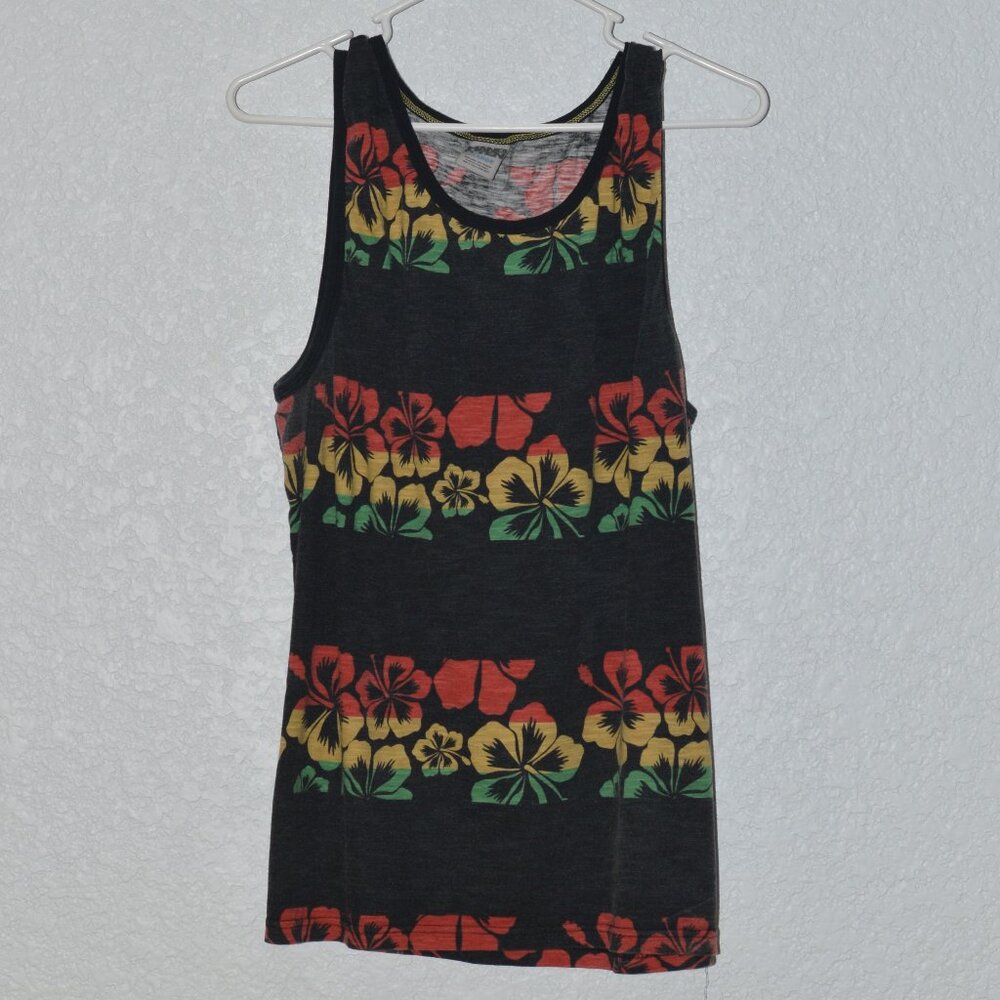 Mens Hang Ten Hawaii Black Tank Top Size XL (60% cotton/40% polyester)